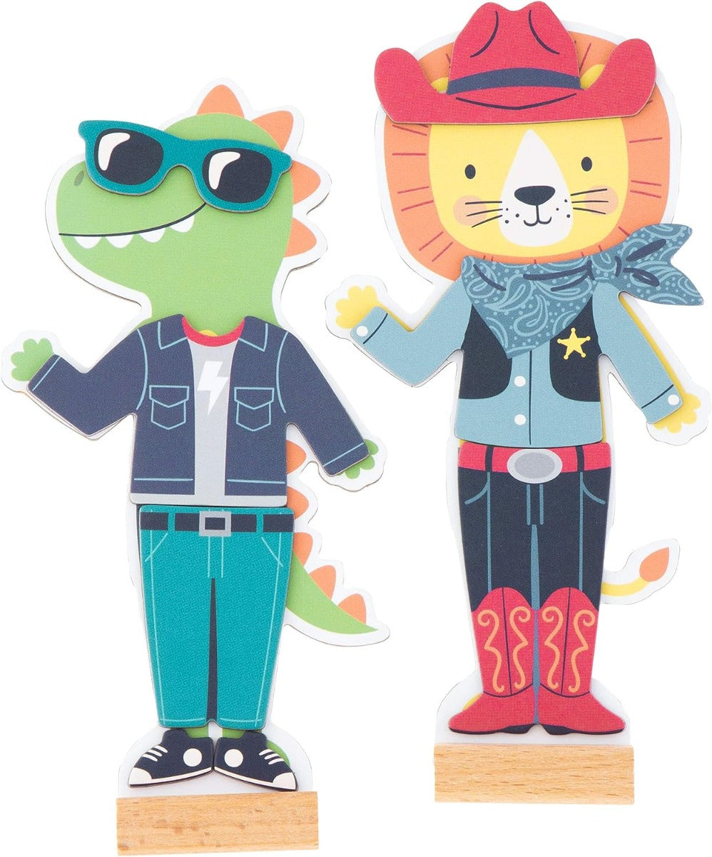 Buy Stephen Joseph Magnetic Dress Up Doll Dino and Lion | Yallatoys.com