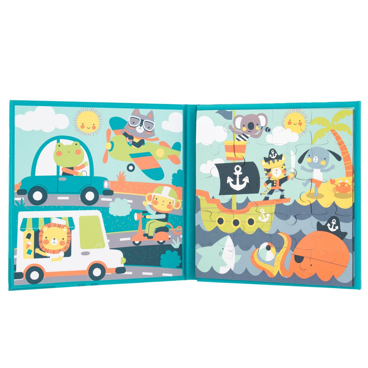 Buy Stephen Joseph 4 in 1 Magnetic Puzzle Book Boy | Yallatoys.com