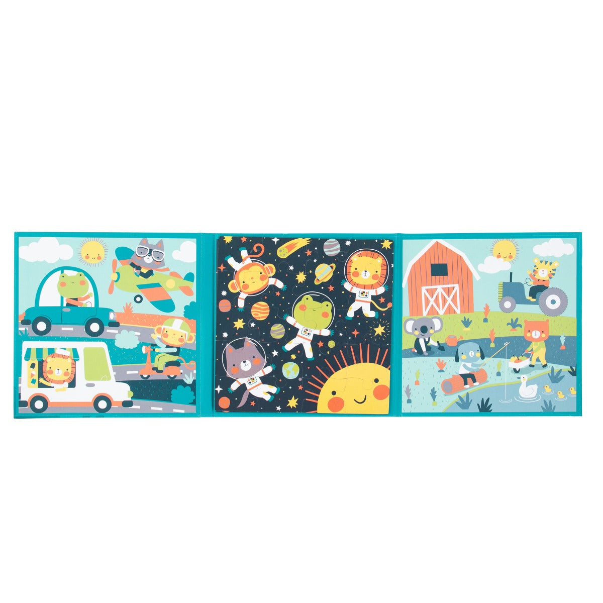 Buy Stephen Joseph 4 in 1 Magnetic Puzzle Book Boy | Yallatoys.com