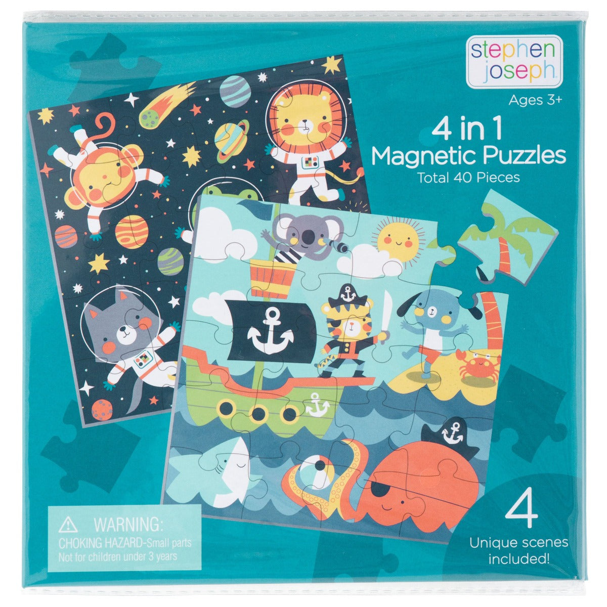 Buy Stephen Joseph 4 in 1 Magnetic Puzzle Book Boy | Yallatoys.com