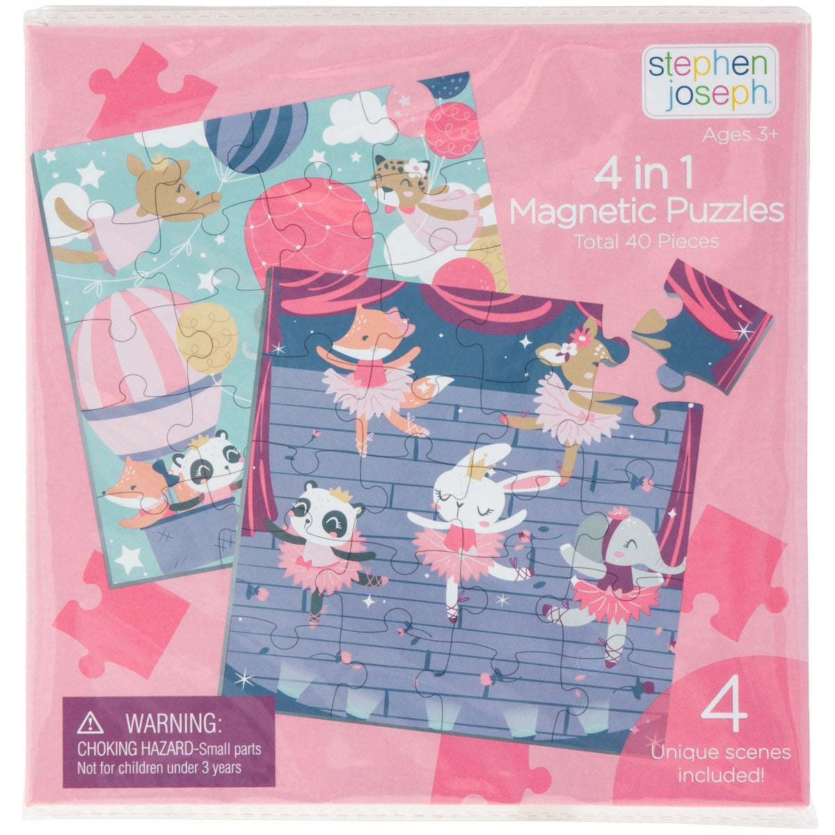 Buy Stephen Joseph 4 in 1 Magnetic Puzzle Book Girl | Yallatoys.com