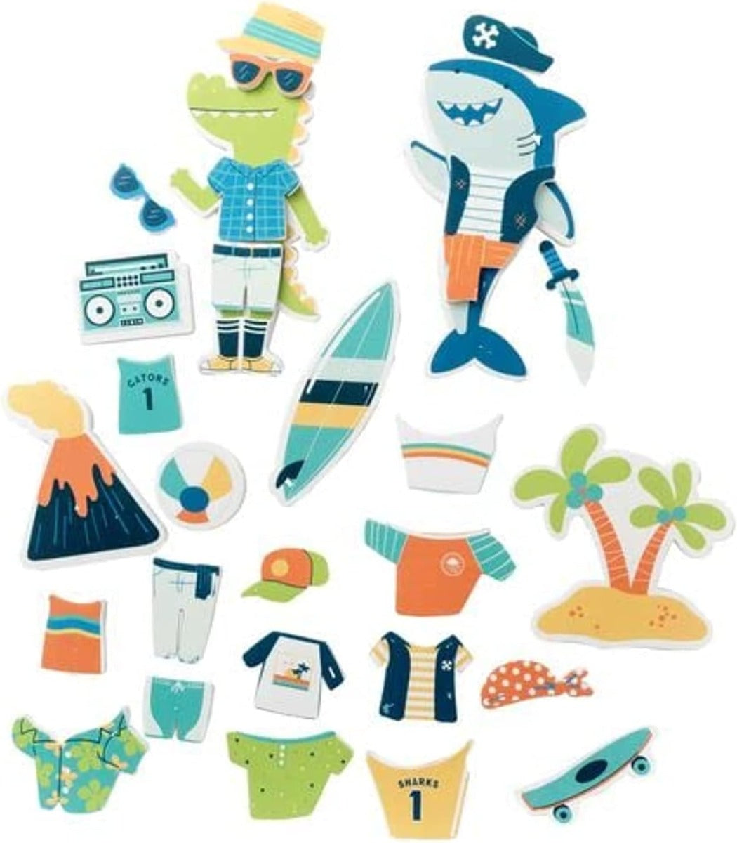 Stephen Joseph Floating Dress Up Foam Bath 26pcs Shark Dino Stephen Joseph Yallatoys