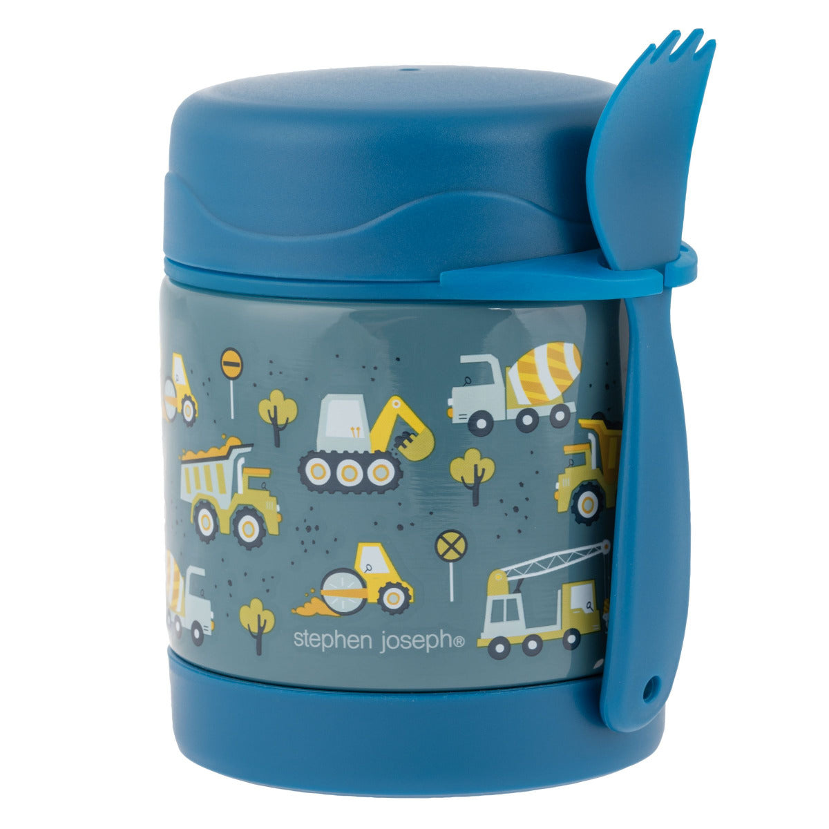 Buy Stephen Joseph Insulated Food Jar Construction Blue | Yallatoys.com
