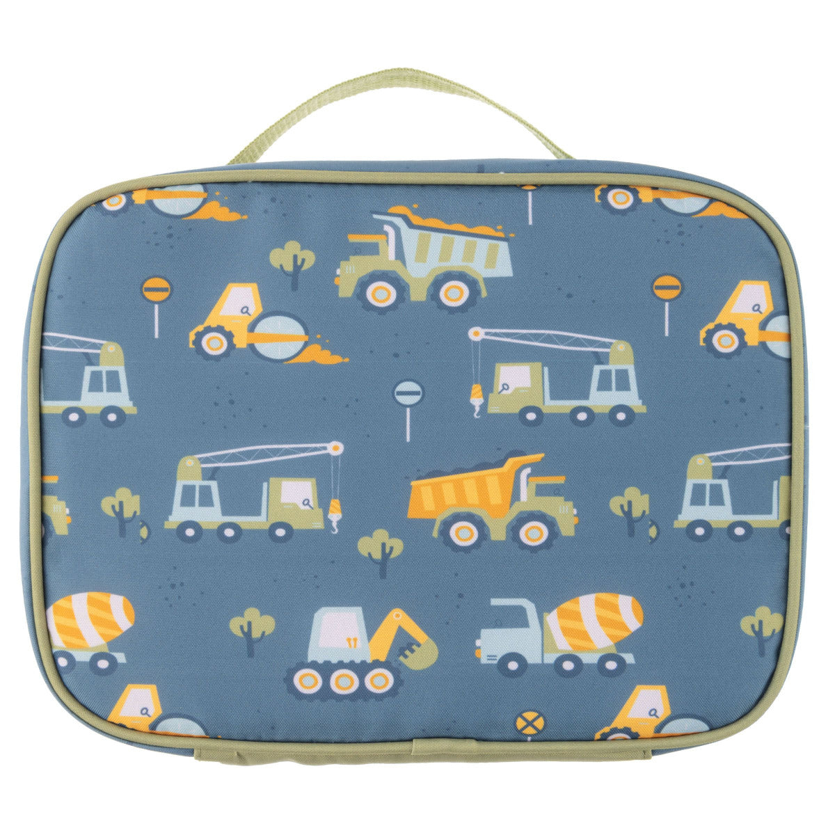 Buy Stephen Joseph Insulated Preschool Lunch bag Construction Green | Yallatoys.com
