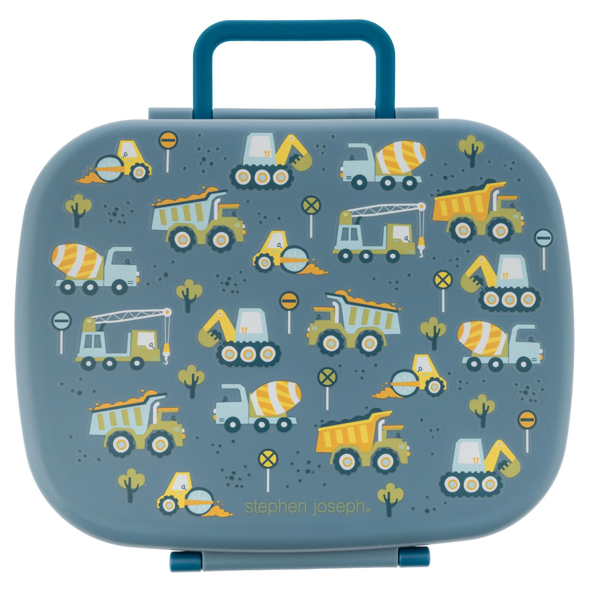 Buy Stephen Joseph New Bento Box With Removeable Tray Construction Blue | Yallatoys.com