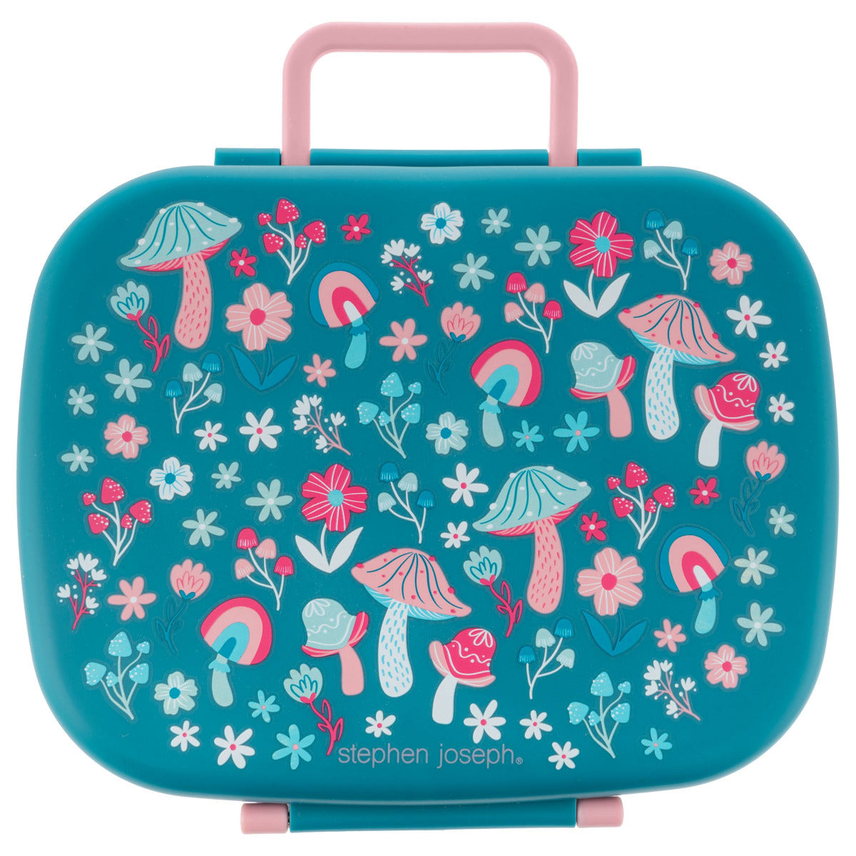 Buy Stephen Joseph New Bento Box With Removeable Tray Mushroom Green | Yallatoys.com