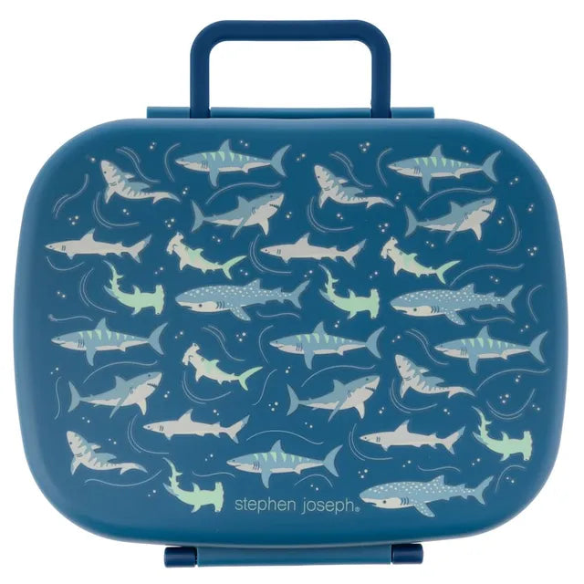 Buy Stephen Joseph 5 Compartments Bento Lunch Box Shark 700 ml | Yallatoys.com