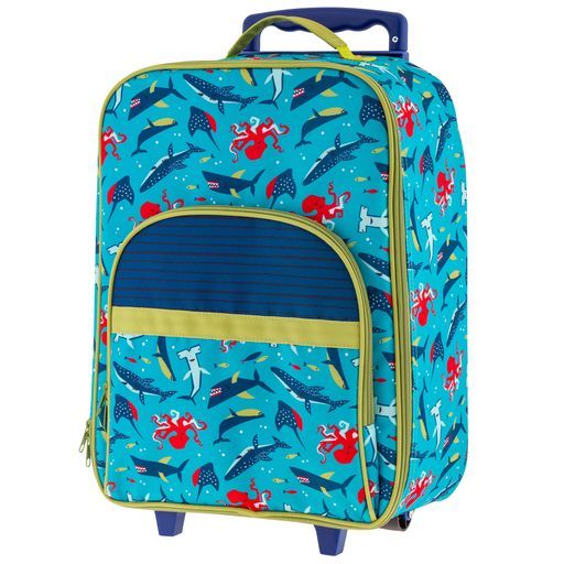 Buy Stephen Joseph All Over Print Rolling Luggage Shark Blue 18inch | Yallatoys.com