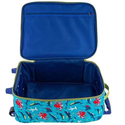 Buy Stephen Joseph All Over Print Rolling Luggage Shark Blue 18inch | Yallatoys.com