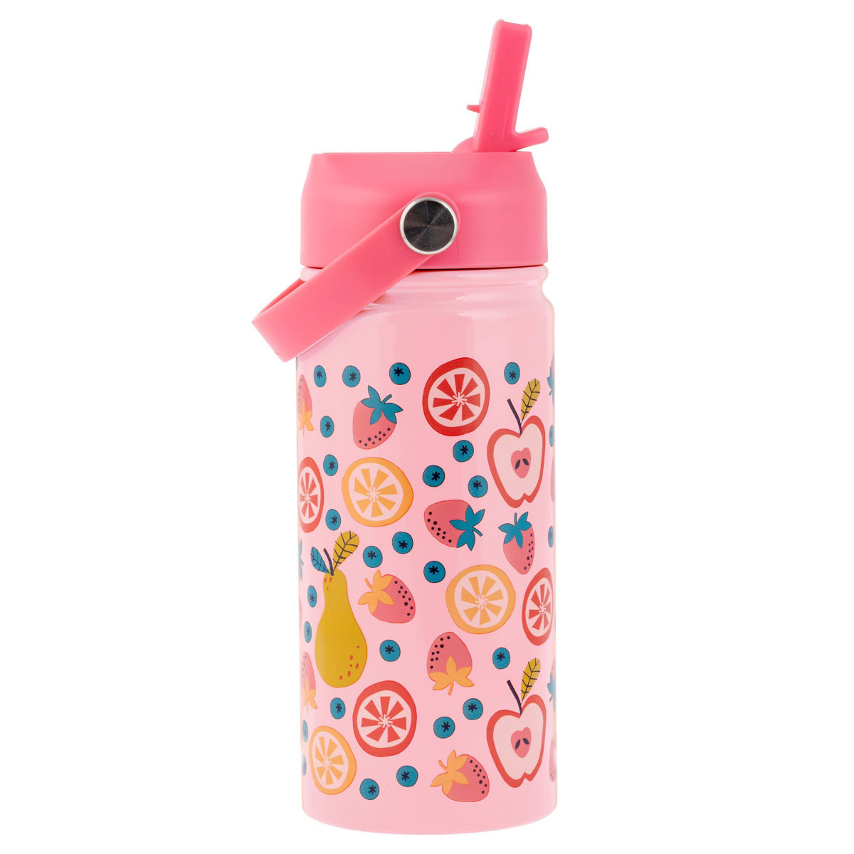 Buy Stephen Joseph Insulated Stainless Steel Bottle With Handle Fruit Pink 397ml | Yallatoys.com