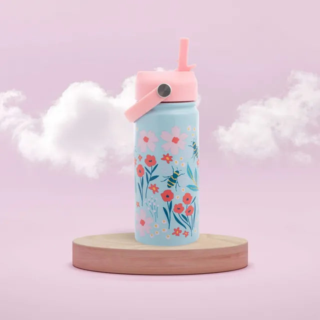 Buy Stephen Joseph Insulated Stainless Steel Bottle With Handle Bee 414 ml | Yallatoys.com