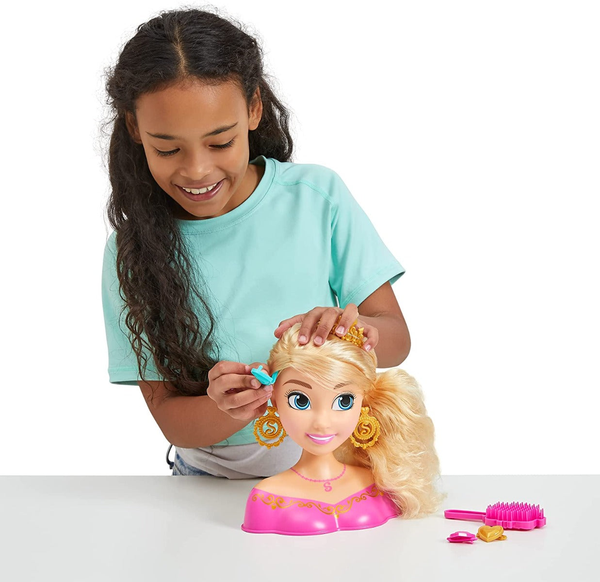 Buy Sparkle Girlz Princess Hair Styling Head with 14 Accessories | Yallatoys.com