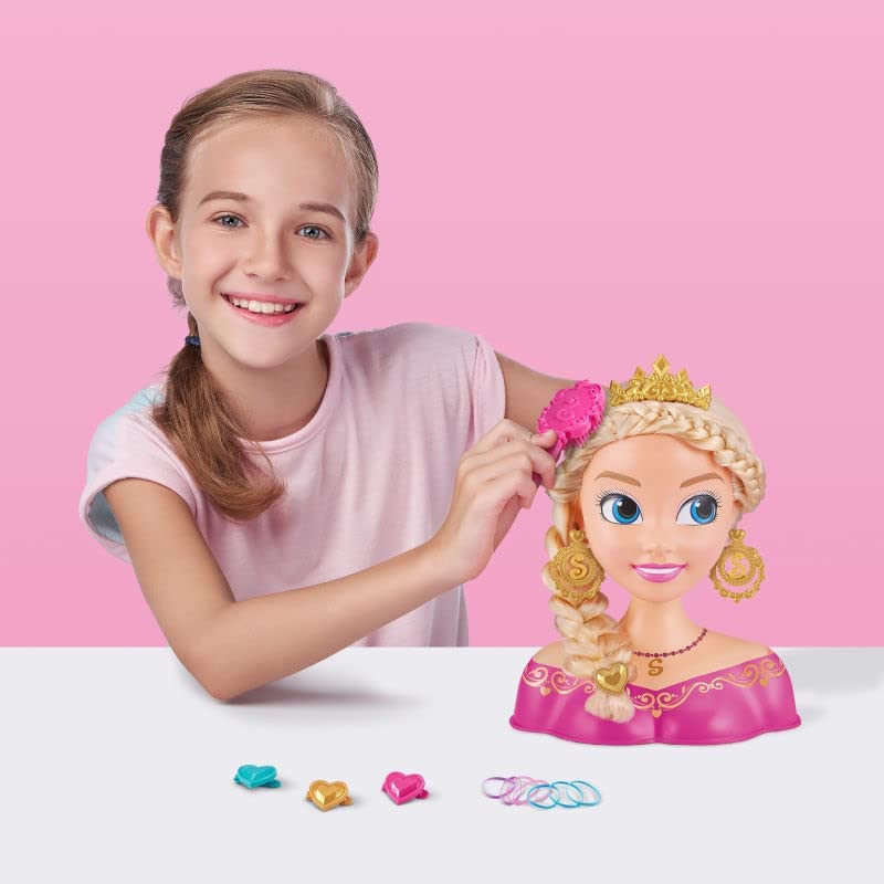 Buy Sparkle Girlz Princess Hair Styling Head with 14 Accessories | Yallatoys.com