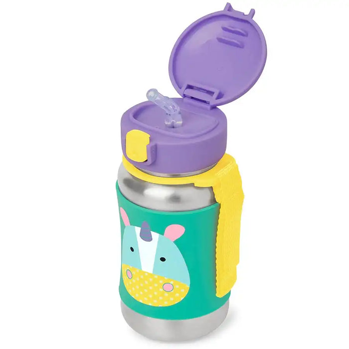 Buy Skip Hop Zoo Stainless Steel Straw Bottle Unicorn 350ml | Yallatoys.com