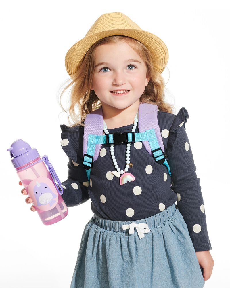 Buy Skip Hop Zoo Straw Bottle Narwhal 390ml | Yallatoys.com