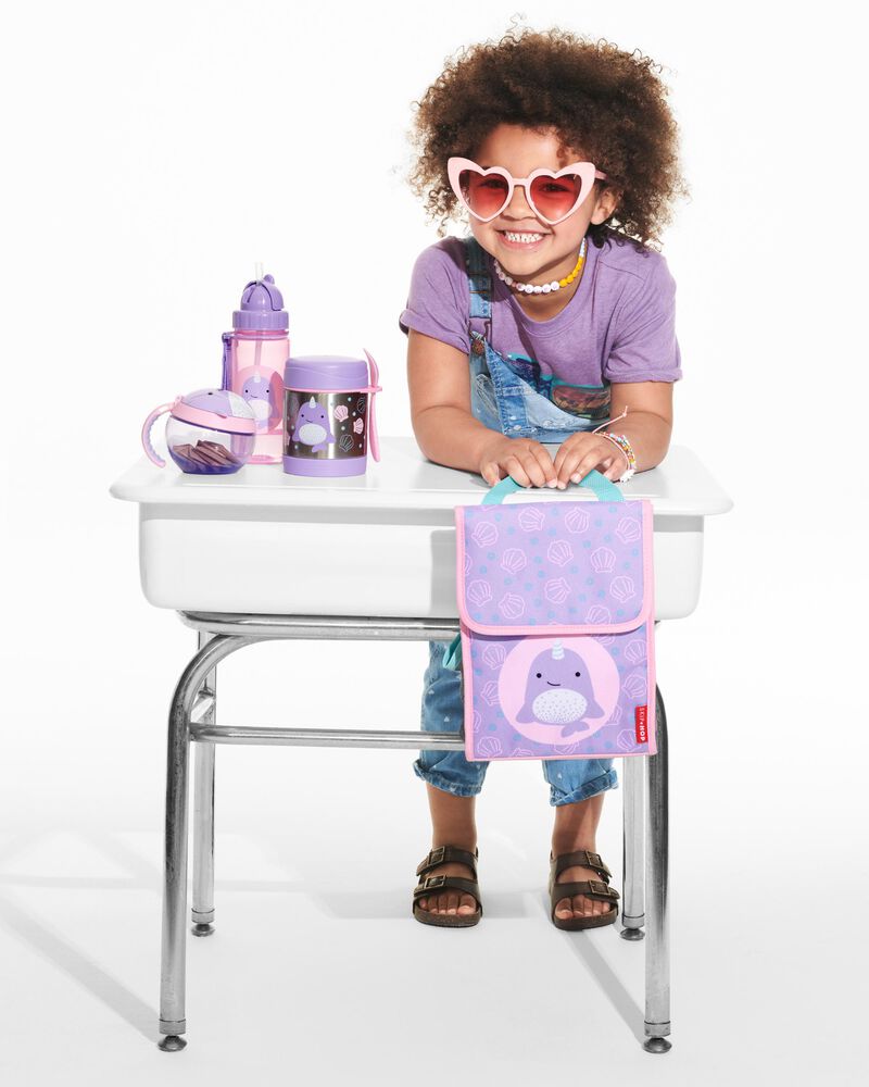 Buy Skip Hop Zoo Straw Bottle Narwhal 390ml | Yallatoys.com