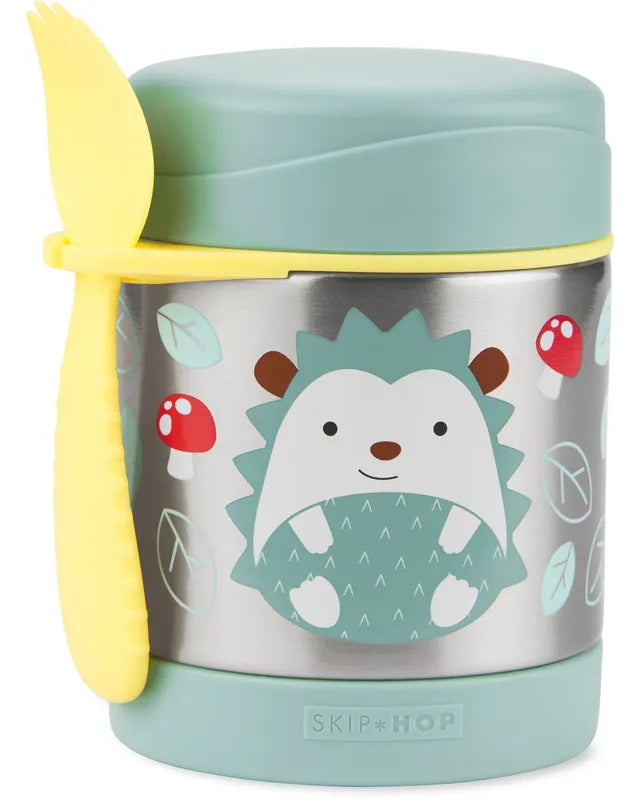 Buy Skip Hop Zoo Stainless Steel Food Jar With Spork Hedgehog 325 ml | Yallatoys.com