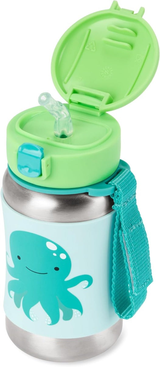 Buy Skip Hop Zoo Stainless Steel Straw Bottle Octopus | Yallatoys.com