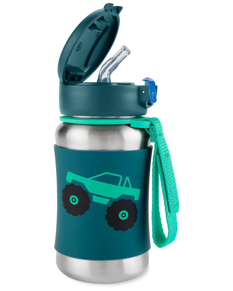 Buy Skip Hop Spark Style Stainless Steel Straw BottleTruck 350ml | Yallatoys.com