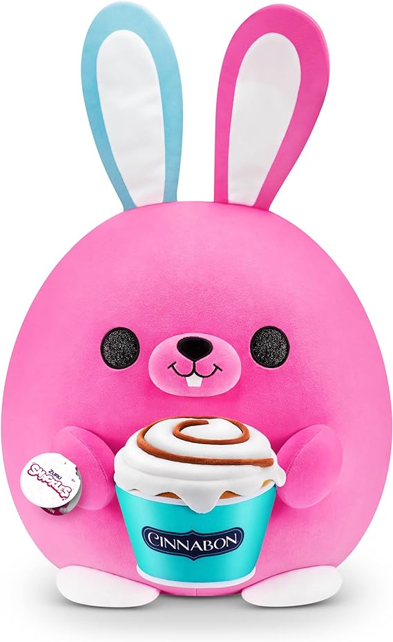 Buy Snackles Bunny Holding Cinnabon Cinamon Roll Plush Toy | Yallatoys.com