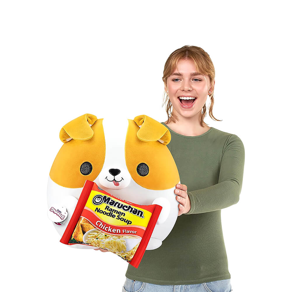 Buy Snackles Corgi Holding Maruchan Ramen Plush Toy 35 cm | Yallatoys.com