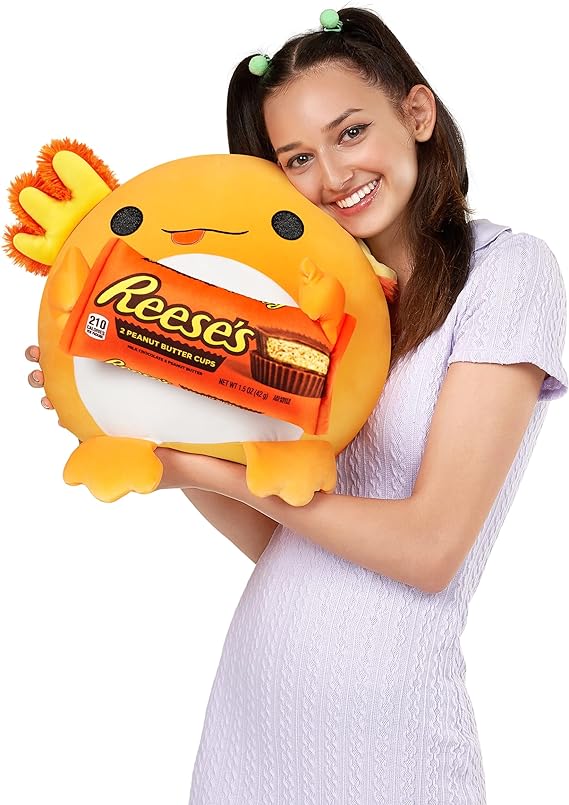 Buy Snackles Axolotl Holding Reese's Plush Toy | Yallatoys.com