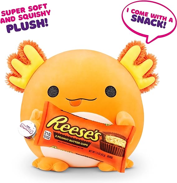Buy Snackles Axolotl Holding Reese's Plush Toy | Yallatoys.com