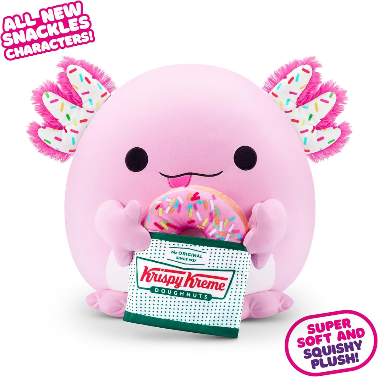 Buy Snackles Series 2 Axolotl & Krispy Kreme 14inch Plush | Yallatoys.com