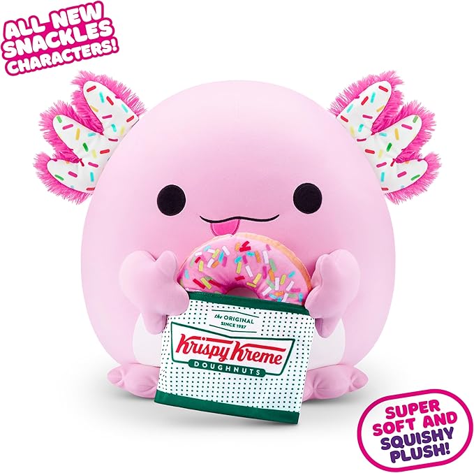 Buy Snackles Series 2 Axolotl & Krispy Kreme 16 Inch Plush | Yallatoys.com