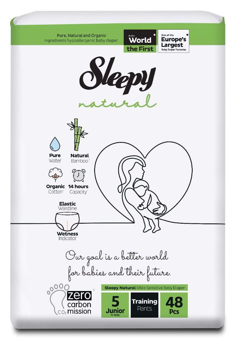 Sleepy Natural Training Pants Size 5 48pcs 11-18kgs Sleepy Yallatoys