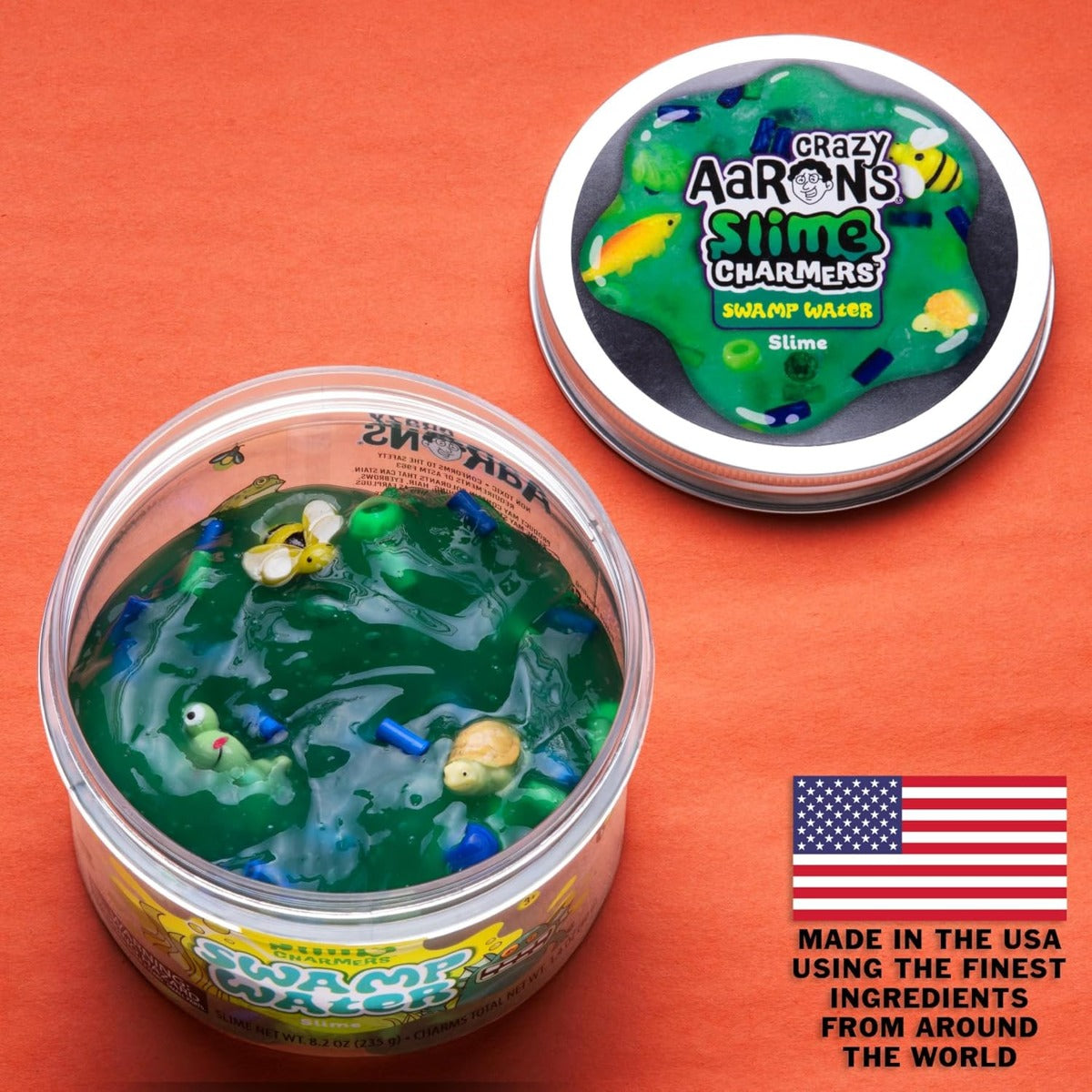 Buy Crazy aarons slime charmers swamp water saspberry scented slime with charms  | Yallatoys.com