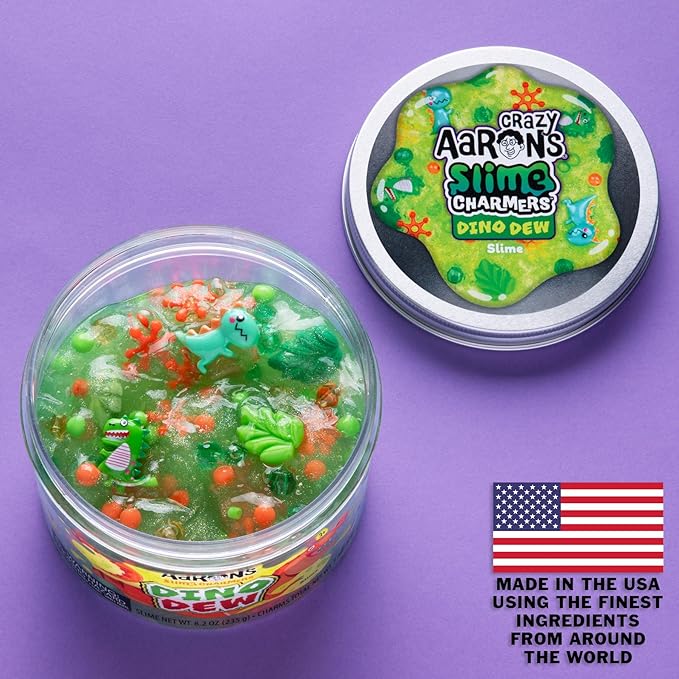 Buy Crazy aarons slime charmers dino dew bright green water slime | Yallatoys.com