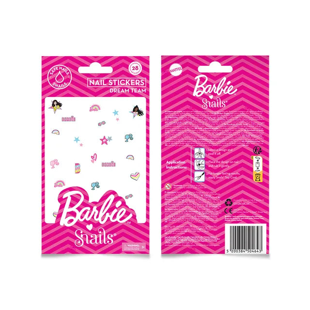 Buy Snails Barbie Nail Stickers Dream Team 28 Pcs | Yallatoys.com