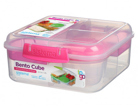 Buy Sistema 1.25L Bento Cube To Go Lunch Box (Sold Separately Subject To Availability) | Yallatoys.com