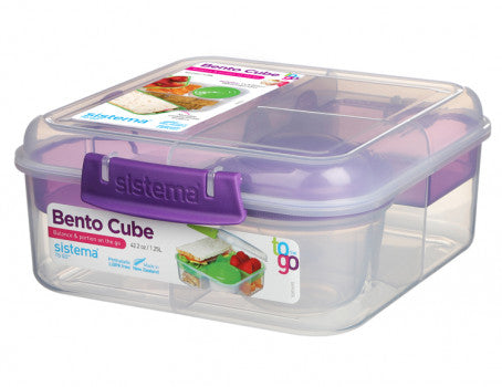 Buy Sistema 1.25L Bento Cube To Go Lunch Box (Sold Separately Subject To Availability) | Yallatoys.com