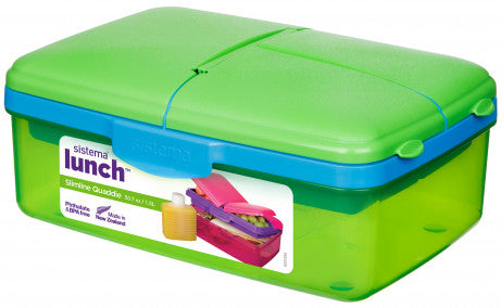 Buy Sistema 1.5L Slimline Quaddie Lunch Box (Sold Separately Subject To Availability) | Yallatoys.com