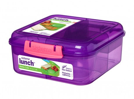 Buy Sistema 1.25L Bento Cube Lunch Box (Sold Separately Subject To Availability) | Yallatoys.com