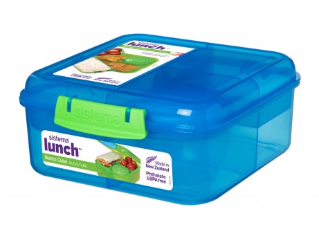 Buy Sistema 1.25L Bento Cube Lunch Box (Sold Separately Subject To Availability) | Yallatoys.com