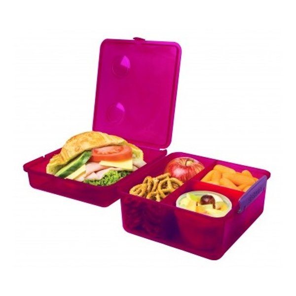 Buy Sistema Lunch Cube Max With Yogurt 2L Pink Lunch Box | Yallatoys.com