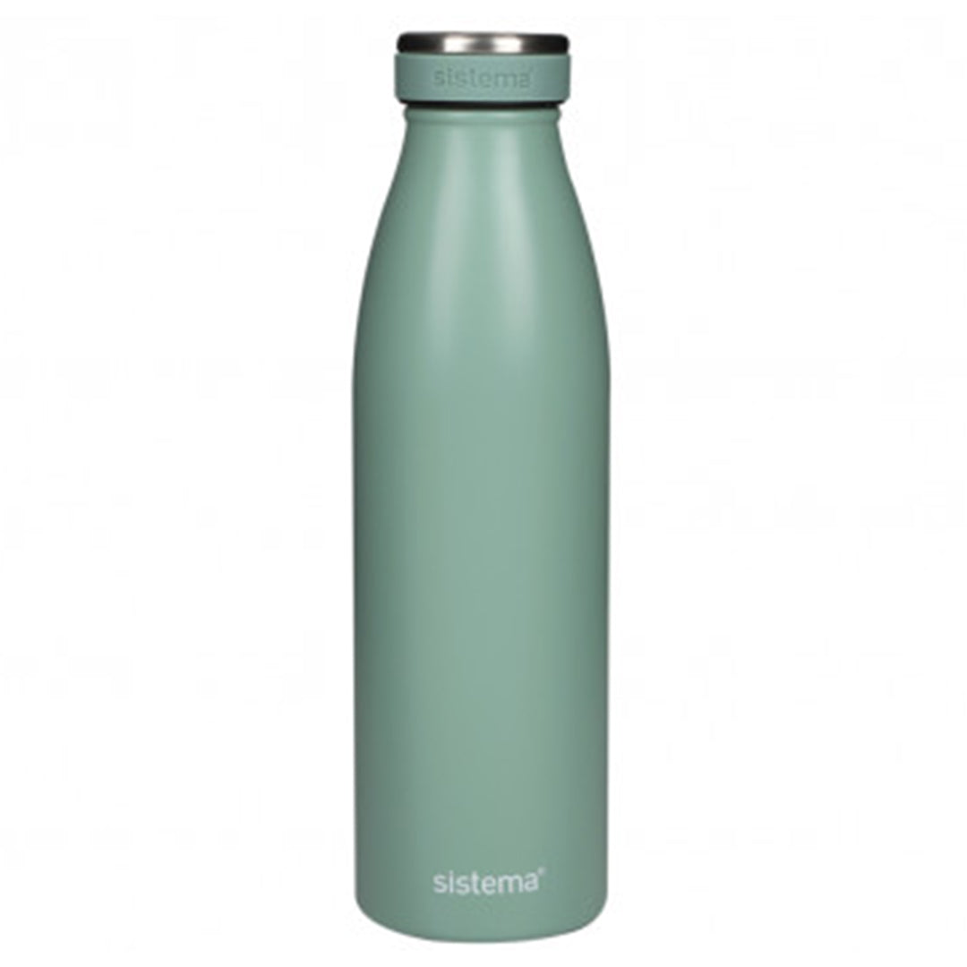 Buy Sistema 500ML Stainless Steel Bottle Green | Yallatoys.com