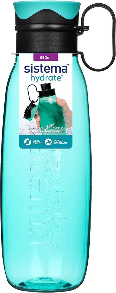 Buy Sistema Traverse Tritan Water Bottle 650ml Minty Teal | Yallatoys.com