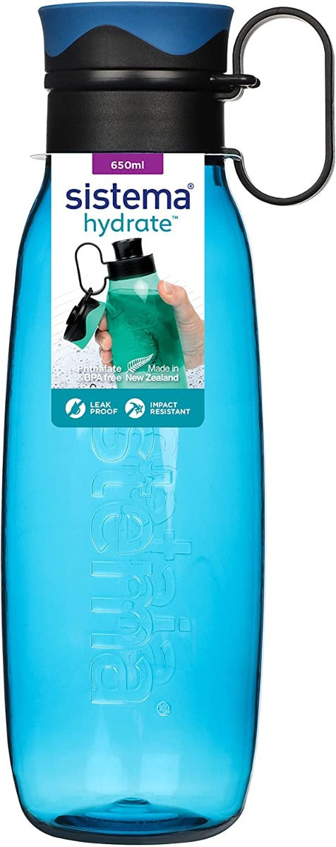 Buy Sistema Traverse Tritan Water Bottle 650ml Ocean Blue | Yallatoys.com