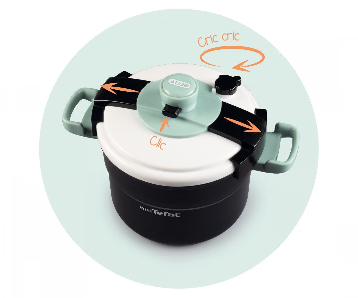 Buy Smoby Tefal Clipso Pressure Cooker Black | Yallatoys.com
