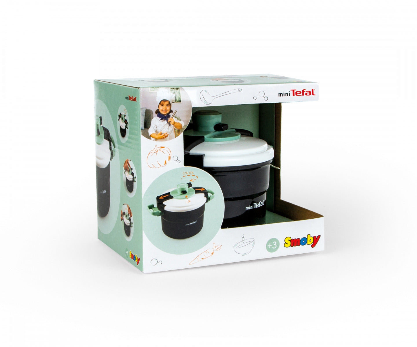 Buy Smoby Tefal Clipso Pressure Cooker Black | Yallatoys.com