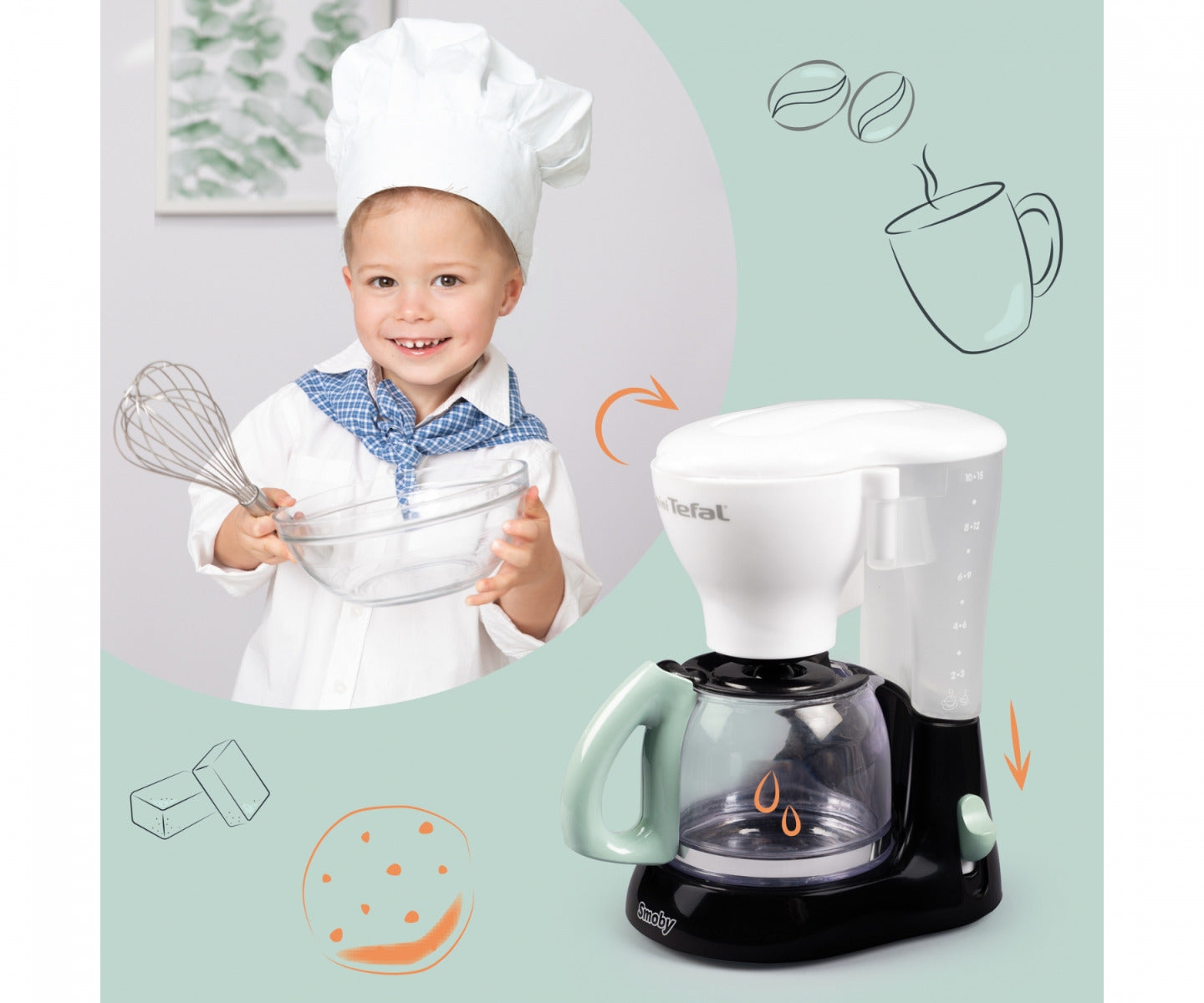 Buy Smoby Tefal Coffee Express | Yallatoys.com
