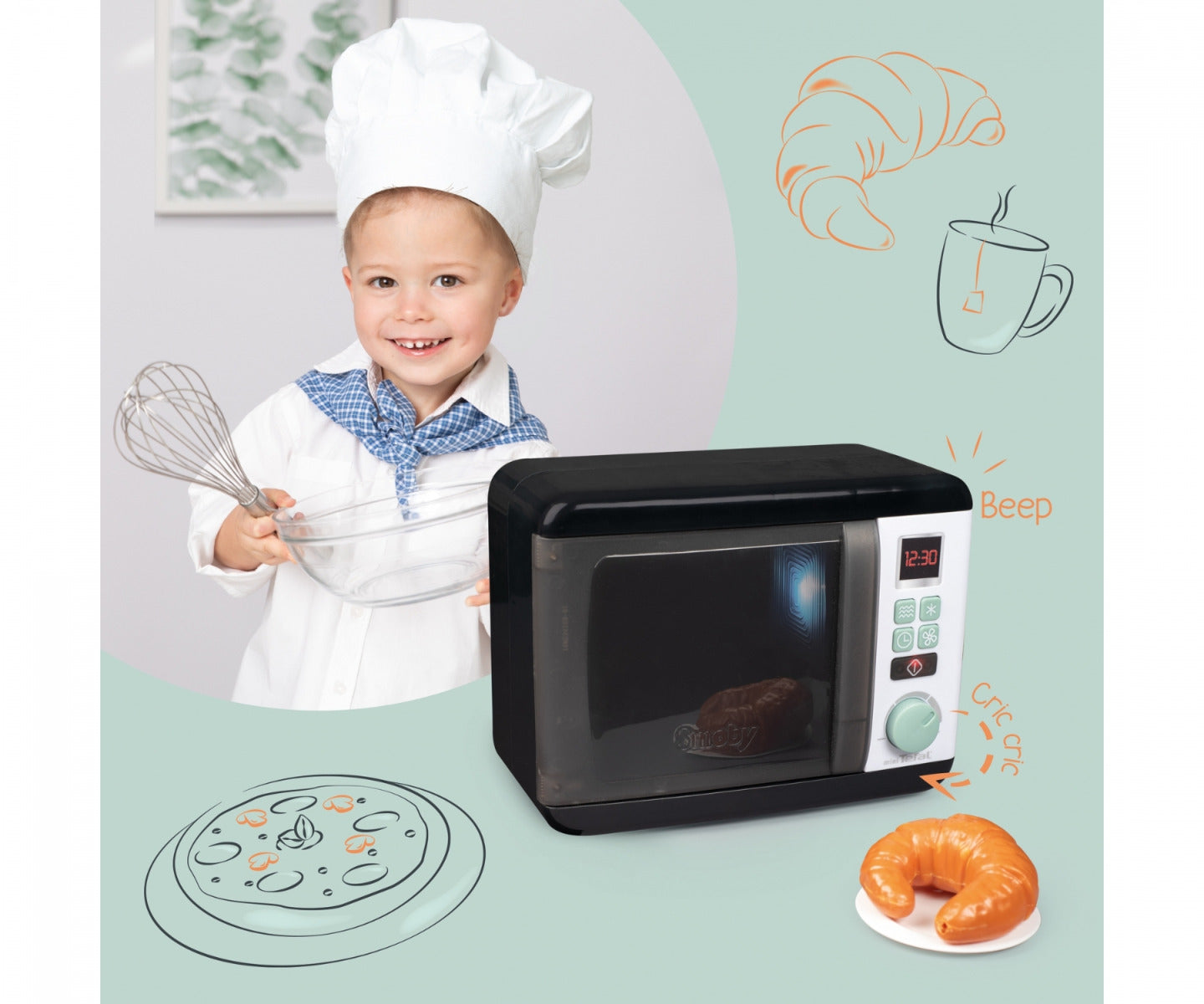 Buy Smoby Tefal Electronic Microwave | Yallatoys.com