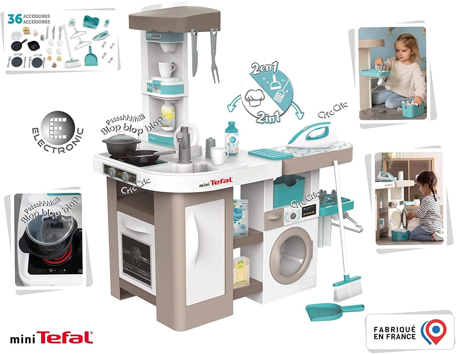Buy Smoby Tefal Studio Utility Kitchen | Yallatoys.com
