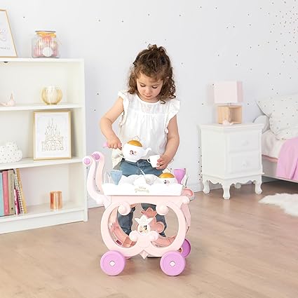 Buy Smoby Disney Princess Tea Trolley 17pcs | Yallatoys.com