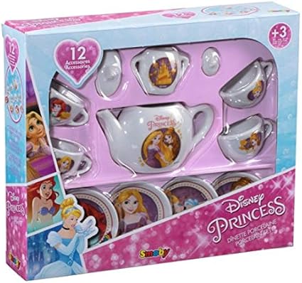 Buy Smoby Disney Princess Poroelain Tea Set 12pcs | Yallatoys.com