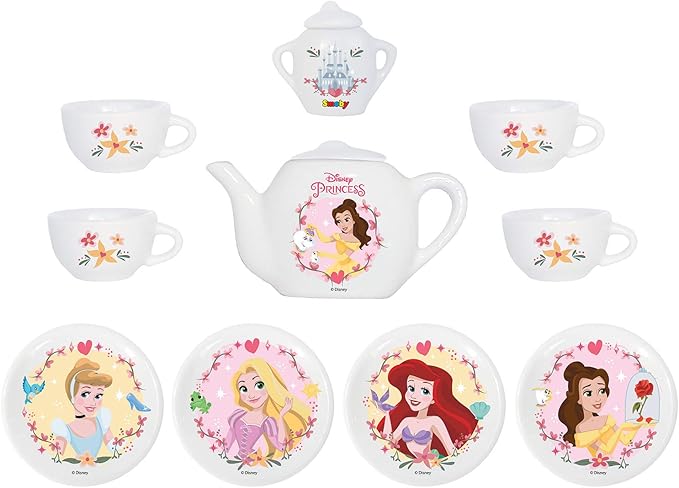 Buy Smoby Disney Princess Poroelain Tea Set 12pcs | Yallatoys.com